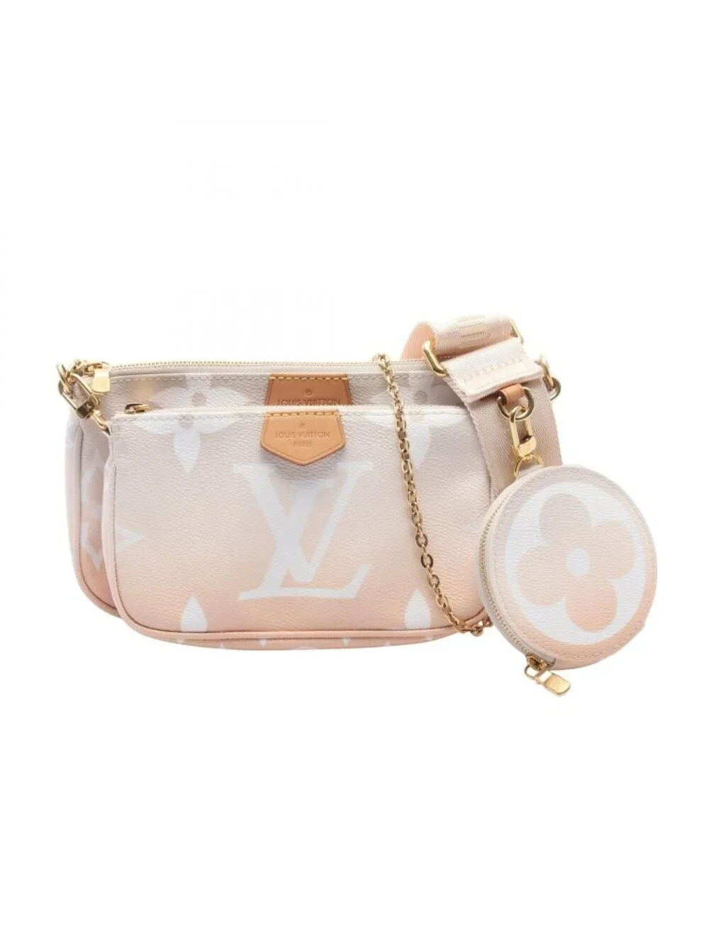 Louis Vuitton Shoulder Bag Multy Pochette Accessory Soir Monogram Giant Bloom